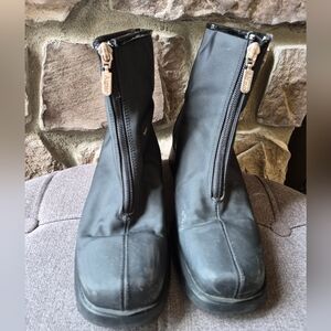 Etienne Aigner Black Zippered Ankle Boots